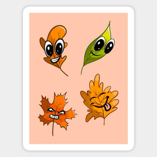 Fall autumn leaves emote Magnet